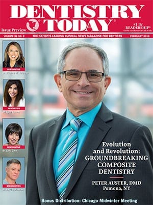 Dr. Peter Auster on the cover of Dentistry Today Magazine